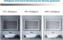 AQUABATOS Badspiegel LED Beleuchtung 100x70cm Touch-Schalter Dimmbar Bild 4