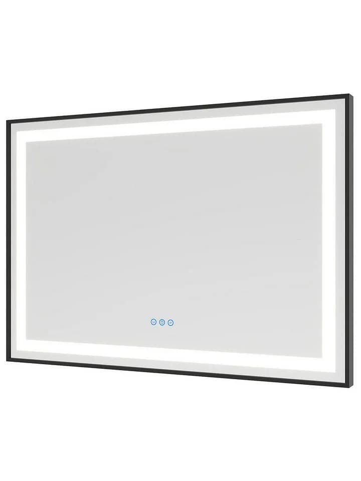 AQUABATOS Badspiegel LED Beleuchtung 100x70cm Touch-Schalter Dimmbar - Bild 5