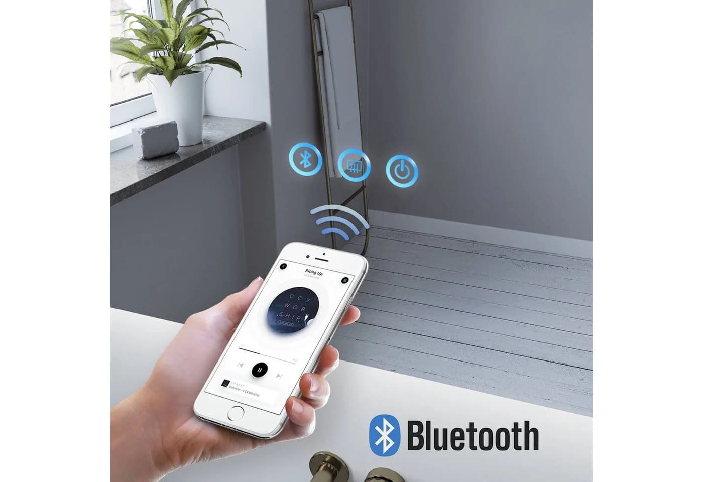 AQUABATOS Badspiegel 100x70 cm LED Beleuchtung Bluetooth - Bild 3