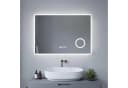 AQUABATOS Badspiegel LED mit Uhr und Beleuchtung Bild 2