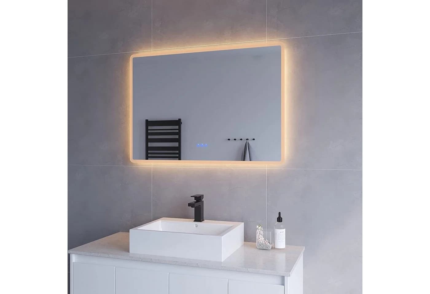 AQUABATOS LED-Lichtspiegel LED Badspiegel Groß Badezimmerspiegel mit Beleuchtung - Bild 2