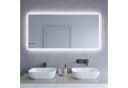 AQUABATOS LED Badspiegel Silber Dimmbar Beschlagfrei Bild 2