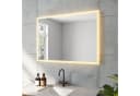 AQUABATOS Badspiegel LED 140x70 cm Silber mit Beleuchtung Bild 1