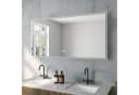AQUABATOS LED Badspiegel mit Beleuchtung und Touch-Schalter Silber Bild 3
