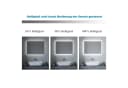 AQUABATOS LED Badspiegel mit Licht Touch Dimmbar Modern Bild 4