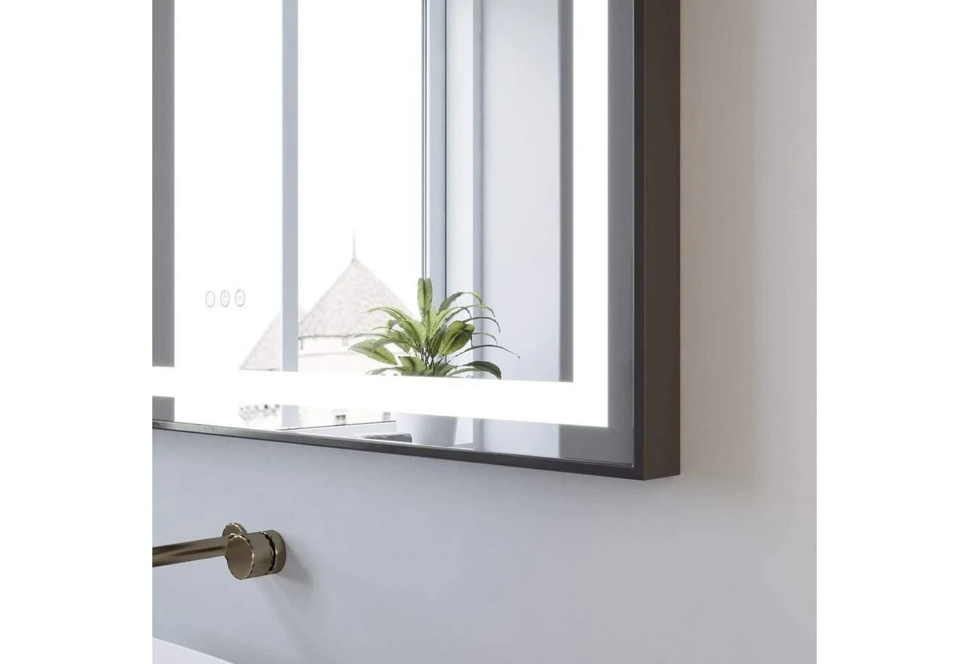 AQUABATOS Badspiegel LED mit Touch-Sensor und Anti-Beschlag-Funktion 80x60 cm - Bild 4