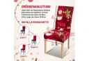 Clanmacy Weihnachtsstuhlhussen 4er Set Rot Bild 1