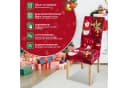 Clanmacy Weihnachtsstuhlhussen 4er Set Rot Bild 3