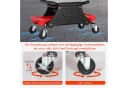 Clanmacy Werkstattwagen Rollhocker 185kg Belastbar mit Rollen Bild 3