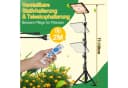 Clanmacy Pflanzenlampe LED Vollspektrum mit Ständer, Höhenverstellbar, Zeitschaltuhr 4/8/12H Bild 1