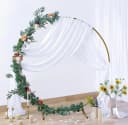 XDeer Dekohänger Hochzeitsbogen Vorhang Weiß Transparent Bild 3