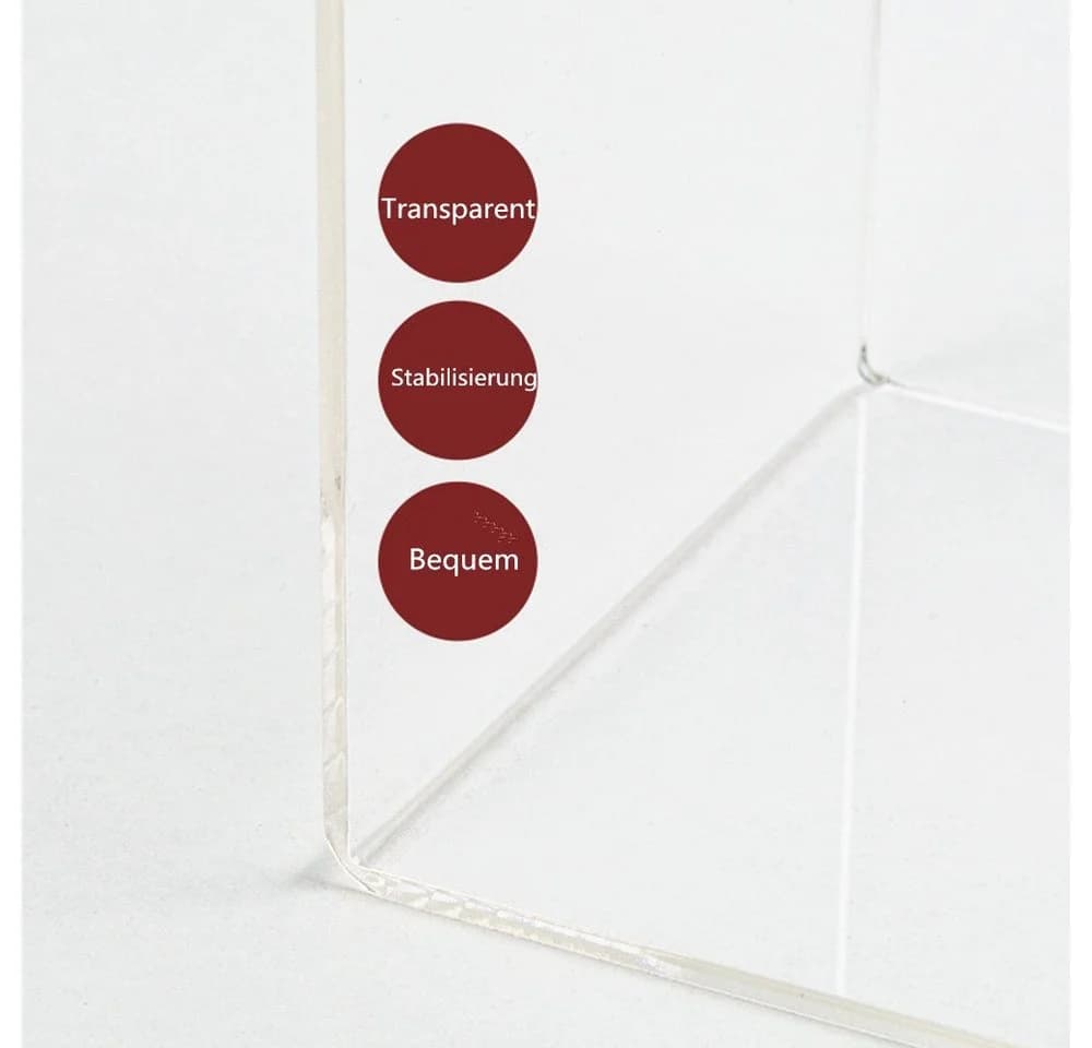 XDeer Buchstütze Klarer Buchständer aus Acryl, Transparente Buchstützen, Warenträger (4 St), als Buchstütze und Aufsteller, Tablet Halter