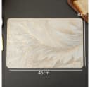 XDeer Tischdecke 4 stück Tischset, Platzset Rund/Rechteck, Abwaschbar, Hitzebeständige, 38 * 38 cm Bild 3