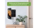 banjado Schlüsselkasten Edelstahl Schwarz mit 10 Haken und Magnetverschluss Bild 1