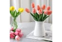 HS.SUPPLY Kunstblumen Tulpenstrauß 10er Set Weiß Bild 3