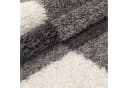 Stilvoll Günstig Hochflor-Teppich Kariertes Design 30 mm Bild 5