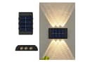 HS.SUPPLY Solar LED Wandleuchte Außen wasserdicht IP65 Up & Down Licht Bild 2