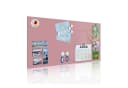 banjado Magnettafel aus Metall 78x37cm Rosa Bild 2
