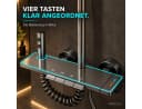 LuxaSteel Duschsystem mit Regendusche & LED-Beleuchtung Grau Bild 5