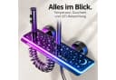 LuxaSteel Duschsystem mit LED, Digitalanzeige & 5 Strahlarten Grau Bild 1