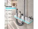 LuxaSteel Duschsystem Chrom mit Regendusche, LED und Temperaturanzeige Bild 1