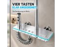 LuxaSteel Duschsystem Chrom mit Regendusche, LED und Temperaturanzeige Bild 5