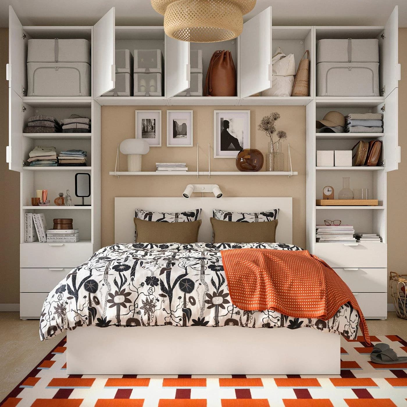 IKEA PLATSA Kleiderschrank 7 Türen 6 Schubladen Weiß