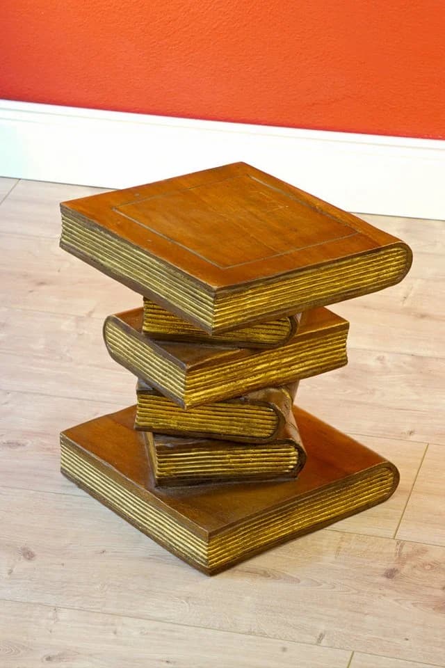 Kinaree Beistelltisch Bücherstapel Suar-Holz