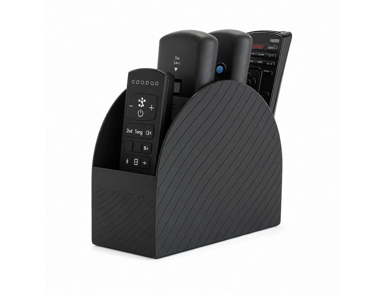 Alpha Electronics Fernbedienungshalter Schwarz/Weiß Moderner Organizer - Bild 2