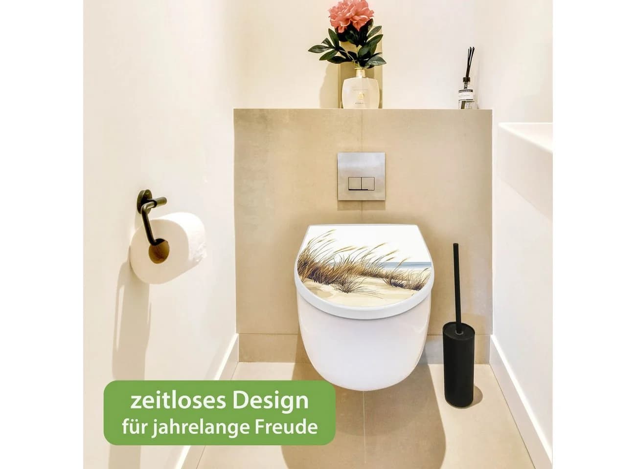 banjado WC-Sitz D-Form Dünenlandschaft Softclose - Bild 5