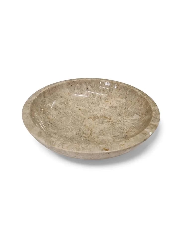 Kinaree Dekoschale Marmor rund beige poliert
