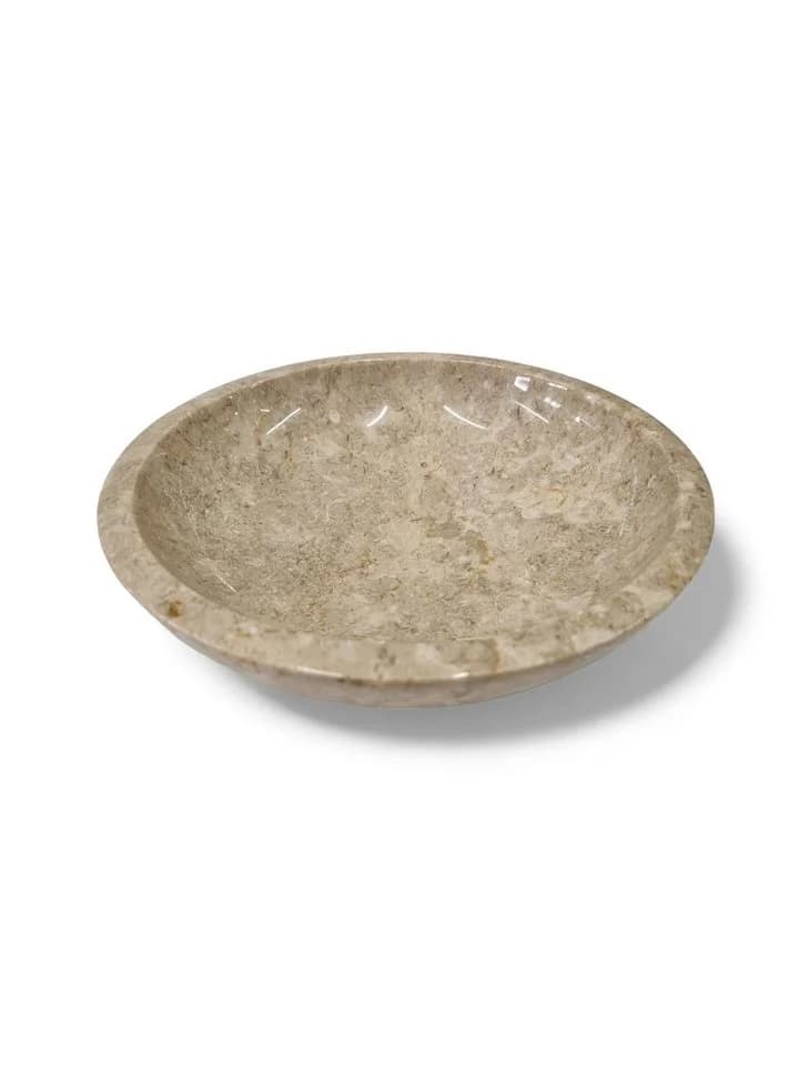 Kinaree Dekoschale Marmor rund beige poliert - Bild 5