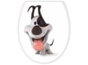 banjado WC-Sitz mit Absenkautomatik Motiv Comic-Hund Weiß Bild 5