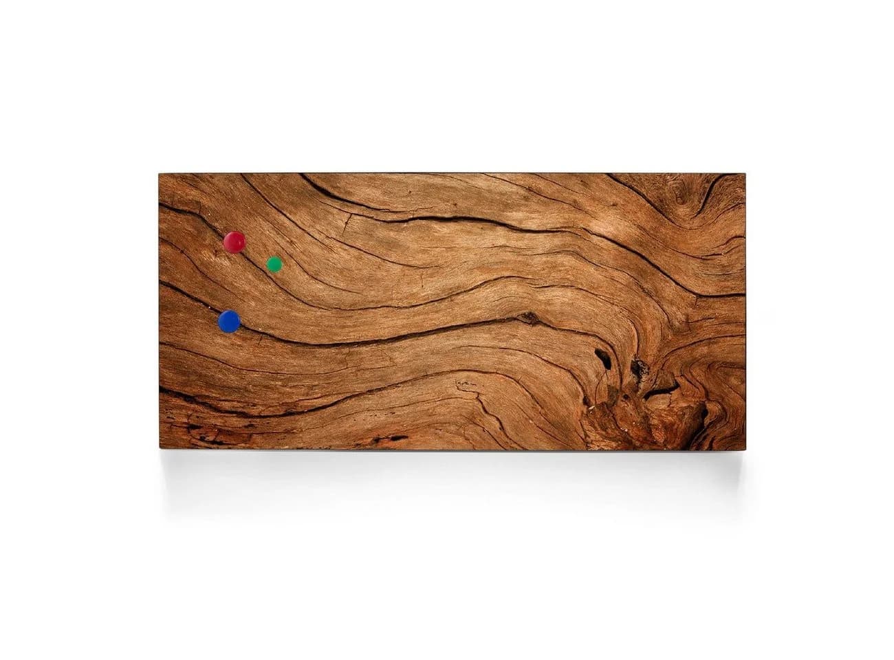 banjado Magnettafel Stahl mit Holz-Motiv, inkl. 4 Magnete - Bild 2