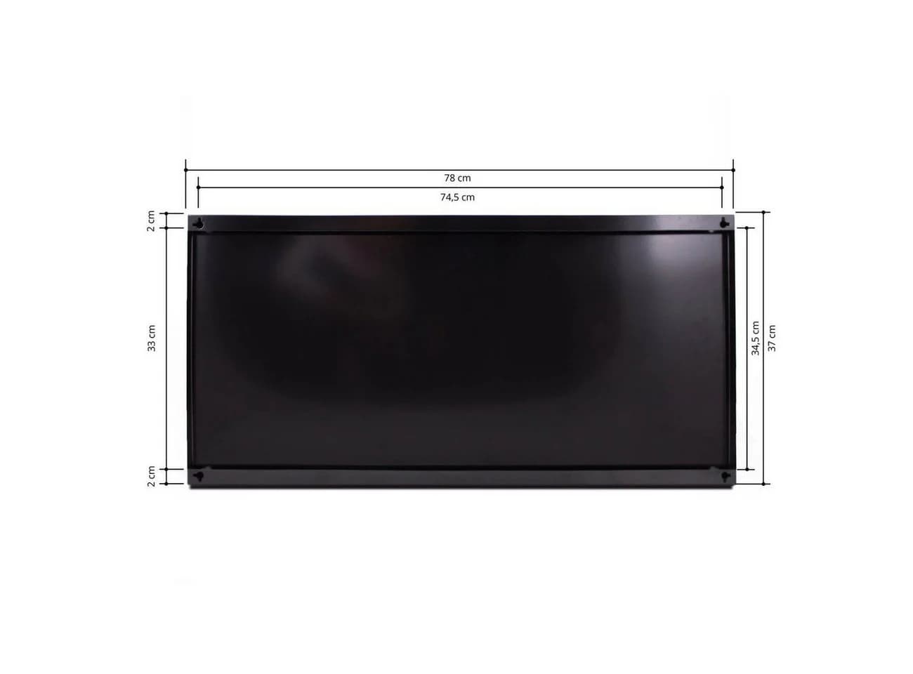 banjado Magnettafel Stahl mit Holz-Motiv, inkl. 4 Magnete - Bild 4