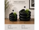 Alpha Electronics Schlangen Vase Modern Schwarz Weiß 3D Druck Bild 4