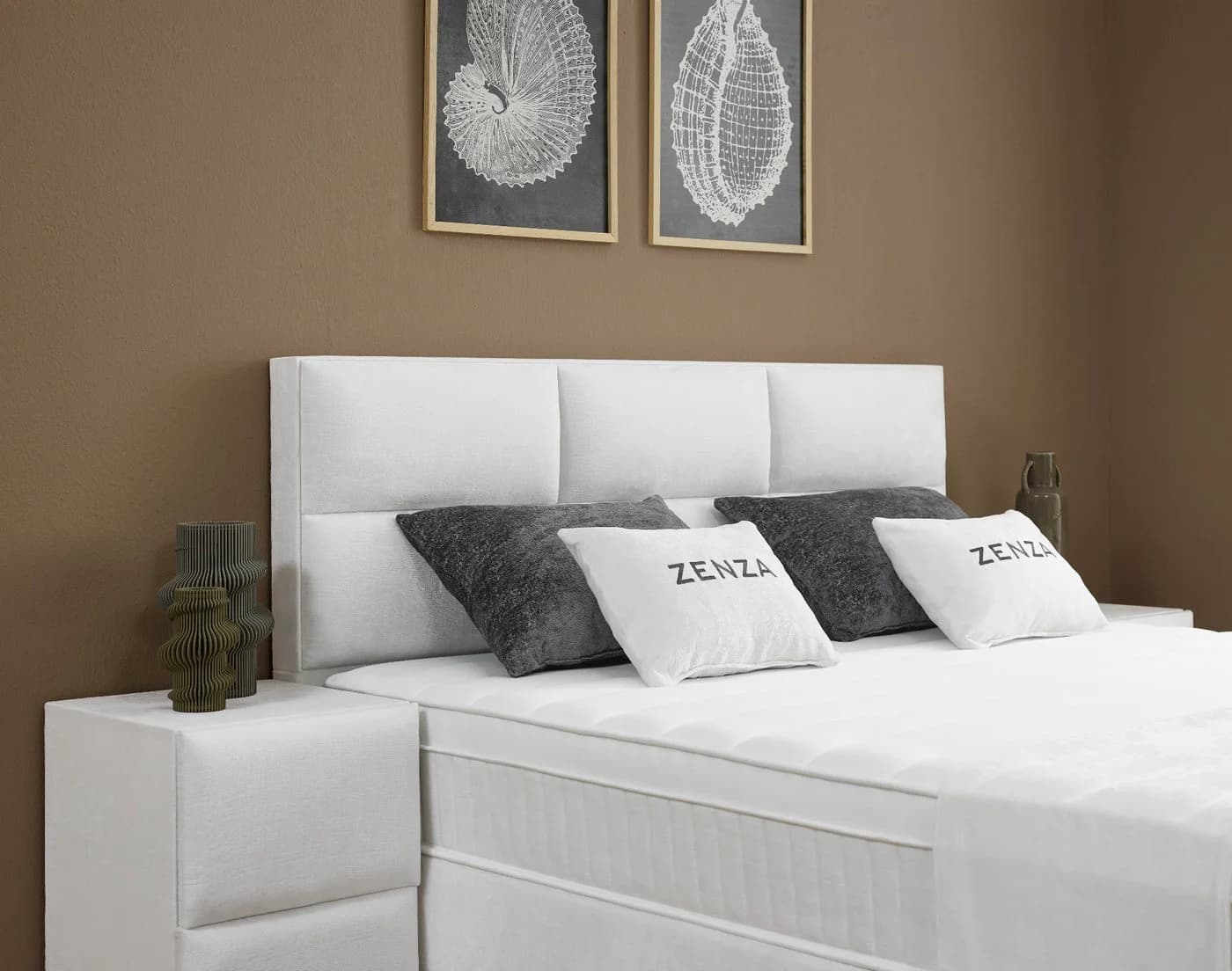 ABC Bedding Boxspringbett Zenza Voll-orthopädisch mit Topper & Bettkasten Creme - Bild 5