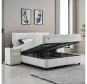 ABC Bedding Boxspringbett LAURA Creme Stoffdesign Bild 4