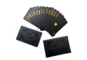 HS.SUPPLY Designer Pokerkarten Schwarz-Gold Wasserdicht 52+2 Karten Bild 2