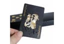 HS.SUPPLY Designer Pokerkarten Schwarz-Gold Wasserdicht 52+2 Karten Bild 4