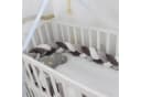 Norvéa Home Nestchenschlange Bettschlange Weiß/Schwarz Geflochten Bild 1