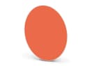 banjado Magnettafel Stahl Rund Orange mit 4 Magneten Bild 5