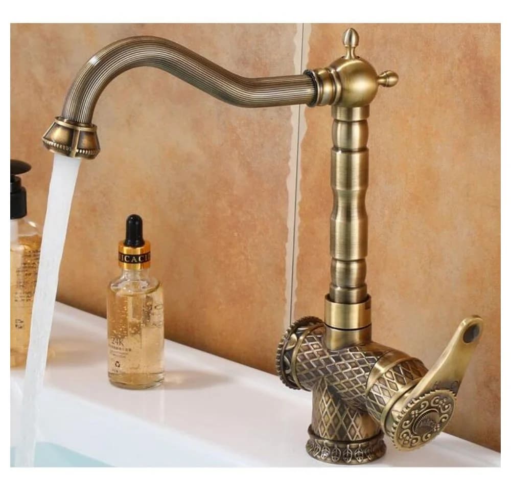 Kinaree NAMAR Retro Wasserhahn Gebürstetes Messing Asiatisch - Bild 2