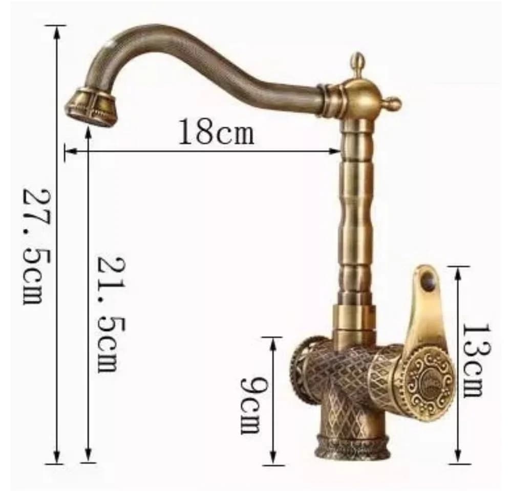 Kinaree NAMAR Retro Wasserhahn Gebürstetes Messing Asiatisch - Bild 4