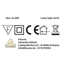 Kinaree LED Tischleuchte CHUMPON Lianenholz Tischlampe Schwarz/Weiß Bild 5