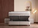 abc bedding Boxspringbett BRISTOL Beige mit Bettkasten & Matratze Bild 3