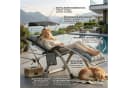 Norvéa Home Relaxliege Gartenliege klappbar mit Sonnendach Grau Bild 1