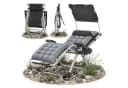 Norvéa Home Relaxliege Gartenliege klappbar mit Sonnendach Grau Bild 2