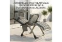 Norvéa Home Relaxliege Gartenliege klappbar mit Sonnendach Grau Bild 4