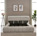 ABC Bedding Boxspringbett RAINA Beige/Braun mit Bettkasten Bild 3